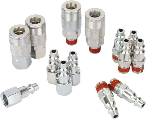 WYNNsky Air Compressor Accessories Fittings 1/4''NPT Quick Connect Coupler and Plug Kit
