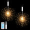 120LED Firework Lights Rechargeable,Hanging Likes Star Fairy String Light 8 Modes,Waterproof Warm