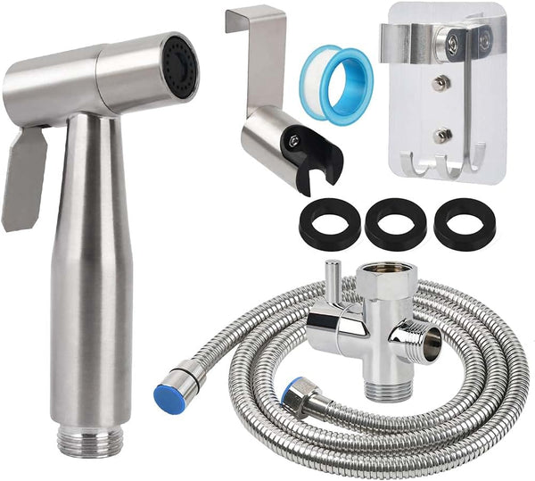 BUYGOO Handheld Bidet Sprayer for Toilet - Adjustable Water Pressure Control with Bidet