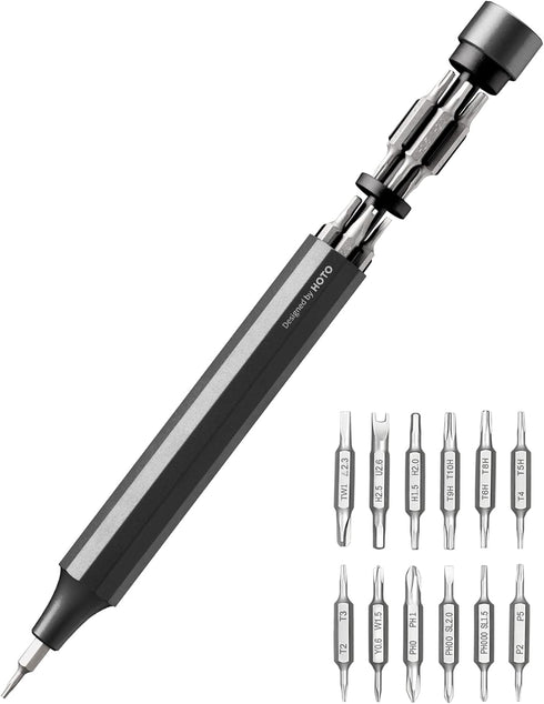 HOTO 24 in 1 Mini Screwdriver Set, Magnetic Torx Bit Set, Eyeglass