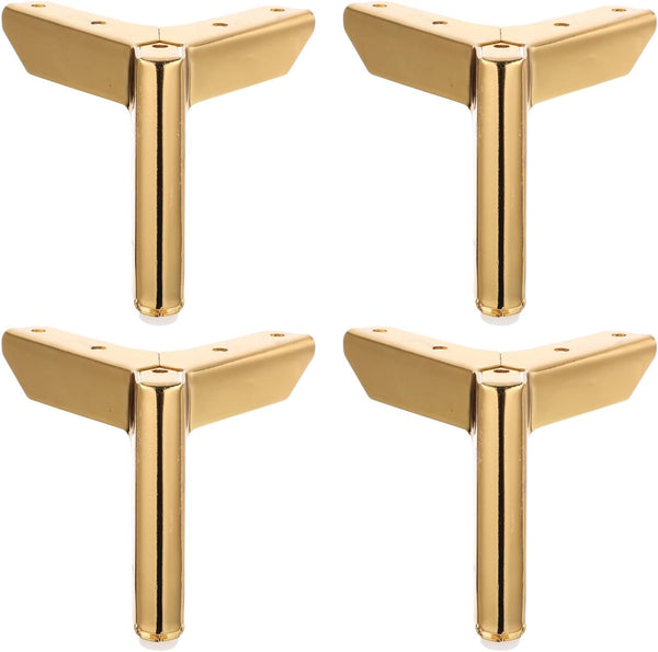 NESTINGHO 4pcs Titanium Steel Sofa Legs Furniture Support Feet Metal Triangle Sofa Table