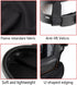 YCD 2 Set Piece Welding Helmet FR Cotton Front Bib & Rear Extended Hood with Press-In Seal, Full Protection, Fits Most
