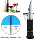 VGVGV 0-40% Set Brix Refractometer, Hand Held Tools Brix Alcohol Specific Gravity Refractometer Tester for Wort Beer