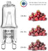 AHEVO G9 Bulb 25W 120V T4 G9 2 Bulb Dimmable, 2700K (12 Pack) Halogen JCD Type Base Pin Light Replacement