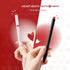 Kaco FIRST Gel Ink Pens, Pack of 2 Cute Stationery Heart Pen Set with 4 Black Refills, Quick Drying, School Supplies