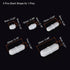 MECCANIXITY Magnetic Stirrer Mixer Stir Bar Rod 6/10/15/20/25mm with Ring Shape PTFE Coating Magnet White for Laboratory 5Pcs