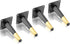 Seimneire 4pcs 6 Inch Furniture Legs, Straight Conical Metal Legs Matte Black Gold Mid-Century Style Furniture Feet