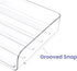 Tomorotec Desk Letter Tray Set, A4 Size Clear PET Stackable Document Organizer, Office Desktop File Paper Holder, Side