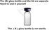 10ml Glass Bottle with Lid, Transparent Vial, B-10Pcs