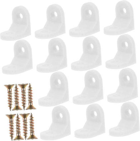DOITOOL Furniture Reinforcement Kit of Plastic Brackets for Cabinet Shelf Desk and