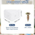 0.8"x0.8"x0.7" 50 PATIKIL Plastic Corner Braces, Pcs L-Shape Shelf Support Corner Brace Nylon Right Angle Brackets