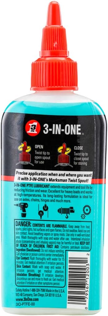3-IN-ONE Multi-Purpose PTFE Lubricant, 4 OZ