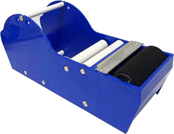Desktop Blue Tape Dispenser - Water Activated, 12.6in Gum Tape Dispenser for Sealing Office Supplies