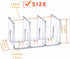 Closet (2 Pack 3 LUGUNU Acrylic Clear Purse Divider Organizer Clear Desk File Sorter Divider Mesh Folder Shelf Storage