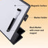 Portable Small White Board Dry Erase Board 9" x 12" with Stand, Magnetic Desktop Whiteboard, PU Cover Case for Kids,