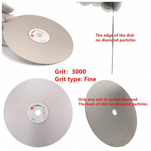 6" Inch 150 mm Grit 3000 Diamond Grinding Disc - Abrasive Wheel for Jewelry Tools, Gemstone, Glass, Rock & Ceramics