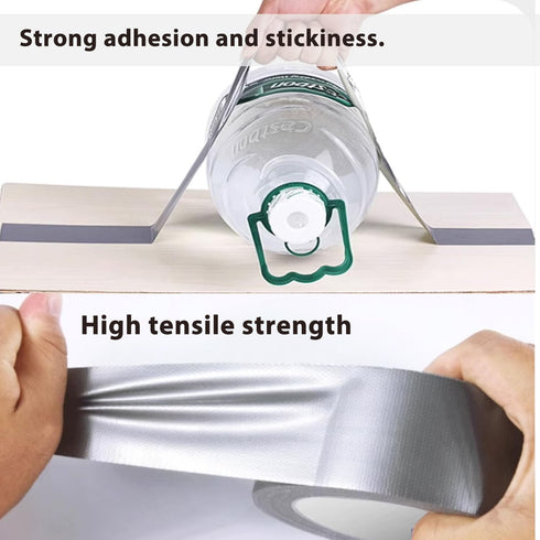 Amanbo 3-Pack Duct Tape - Heavy Duty Waterproof Silver Duct Tape, 66 Yards x 1.88 Inch, Strong Adhesive Duct Tape for