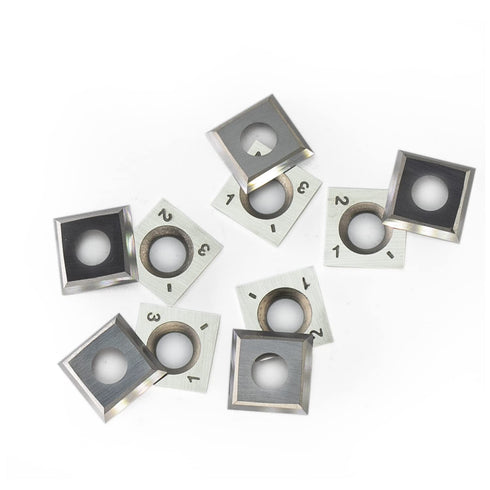 14mm Square Carbide Inserts Cutters, Knives Blades for Woodworking Spiral/Helical Planer Cutter Head or Lathe Turning