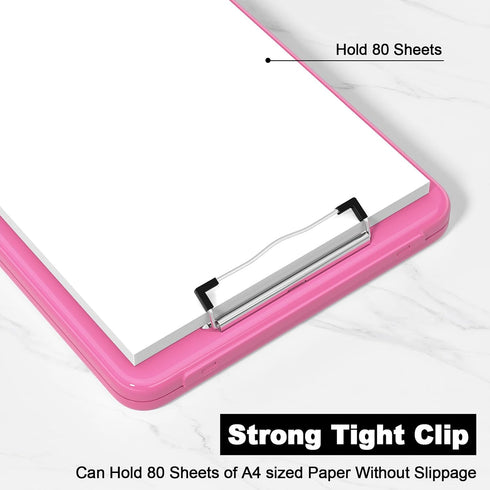 Hongri Clipboard with Storage, Heavy Duty Foldable Nursing Clipboards, Office Supplies, Coaches Clipboards for Work