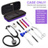 Hard Stethoscope Case with ID Slot, Large Carrying Case Compatible with 3M Littmann/ADC/Omron/MDF (Purple)