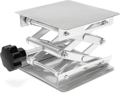 Wisamic Lab Jack Scissor Stand Platform, 4x4 inches Stainless Steel Lift Stand for Laboratory Support