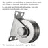 Heavy Duty Double Groove Cable Fixed Pulley Block, Stainless Steel, Bearing Inside, 2 Pack for Lifting System