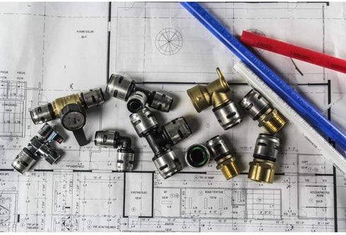 SharkBite 1/2 Inch EvoPEX 90 Degree Elbow, Pack of 6, Push to Connect Plumbing Fitting, PEX