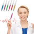 MultiColor Macaron Syringe Pens, Writes in Black Ink, Party Favors, Office Supplies (12 Color, 24 Pieces)