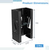 2 Pcs Magnetic Glove Box Holder - Wall Mounted Magnetic Glove Dispenser,Black Towels Wipes Paper Tissue Glove Box