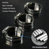 Glarks 20Pcs 304 Stainless Steel Adjustable Worm Gear Hose Clamps Assortment Kit, 21-44MM Range for Plumbing
