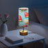 MOOCG 3 Dimmable Watermelon Ice Cream Touch Control Table Lamp with Fabric Shade, Color Temperatures LED Desk Lamp, Eye