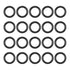 MECCANIXITY Nitrile Rubber O Ring 0.47" OD 0.31" ID 0.08" Width - Pack of 20 Black NBR Sealing Gasket Washer Seal
