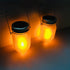 4 Pack Solar Mason Jar Flicker Lights Upgraded, Flickering Torches Lights Outdoor Hanging Lanterns Landscape Decoration