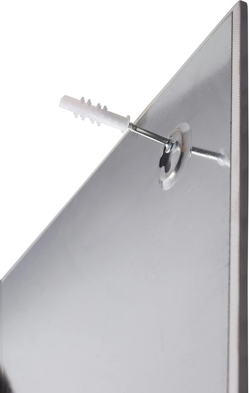ECR4Kids MessageStor Magnetic Dry-Erase Glass Board - 17.5in x 17.5in Wall-Mounted Whiteboard, 2-Pack