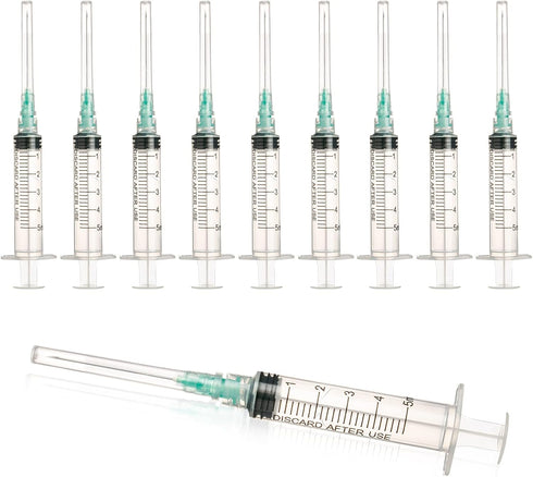 5ml with 21 Ga 1.5 Inch Luer Lock, Individually Wrapped, 20 Pack