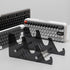 Sumgsn Black Mechanical Keyboard Holder, Transparent Acrylic Stand for Displaying Three Keyboards