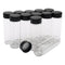 12PCS 30ml Glass Sample Bottles, Small Vials with Plastic Screw Cap Container for Sample Vial