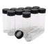 12PCS 30ml Glass Sample Bottles, Small Vials with Plastic Screw Cap Container for Sample Vial