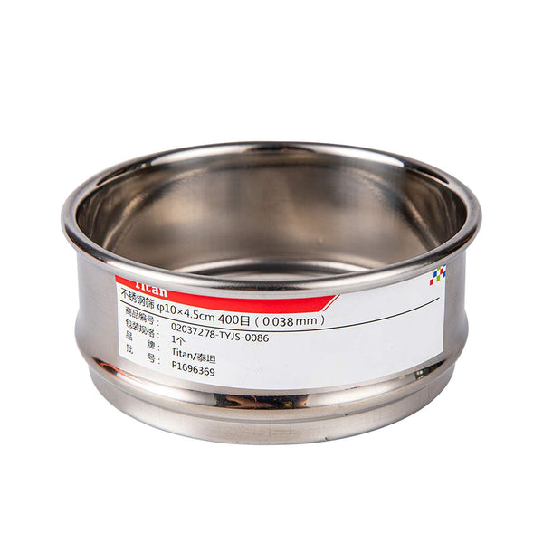 f10×4.5cm 400 Mesh 304 Stainless Lab Sieves, Economy Test Sieve with 304 Stainless Steel Wire Cloth