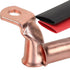 Bare Copper Cable Lugs 10pcs 4 AWG-5/16" 90 Degree Bent Battery Lugs,Heavy Duty Wire Lugs,Ring Terminal,4 Guage terminals,Battery Cable Ends/Terminal Connectors with 10pcs 3:1 Heat Shrink Tubing