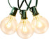 26ft G40 Bulbs, 25 Bulbs, Formosa Clear Incandescent Christmas String Light, Outdoor Shatterproof Patio Light
