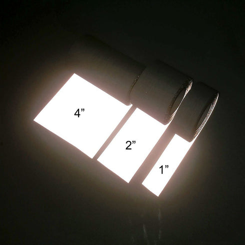 JINBING Safety Sew On Silver Reflective Fabric Tape - DIY for Clothing - 50mmx10m