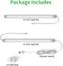 Dimmable Counter 2pcs 12 Inch, 4500K Closet Plug-in Under Cabinet Lighting, Under Lights for Kitchen, Natural White