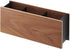 Yamazaki Home Caddy Desk Organizer, TV Remote Control and Pen Holder, Small Steel + Wood, Walnut