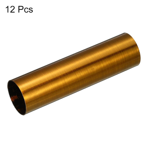 E12 3.1 Inch 12 MECCANIXITY Candle Socket Covers, Tall Metal Chandelier Sleeves Candelabra Base Sockets Fit to Most