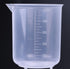Shapenty Clear Plastic Graduated Measuring Beaker Set - 5 Sizes (50ml, 100ml, 250ml, 500ml, 1000ml), 5PCS