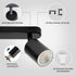 SGGSHENNAN 2 Gu10 (Black-2 Adjustable Spotlight Ceiling Light Fixture Light Track Lighting Indoor Directional Light