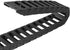 uxcell Drag Chain Cable Carrier Open Type with End Connectors, 10X30mm 1 Meter Plastic for Electrical CNC Router