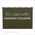 Pendaflex Hanging File Folder Tabs, 100 Sets of 2" Labels and Inserts for Hanging Files