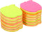PATIKIL 2.7 x 2.7 Inch Fruit Shape Sticky Notes, 12 Pads Cute Self-Stick Memo Pads, 100 Sheets/Pad, 5 Bright Colors for